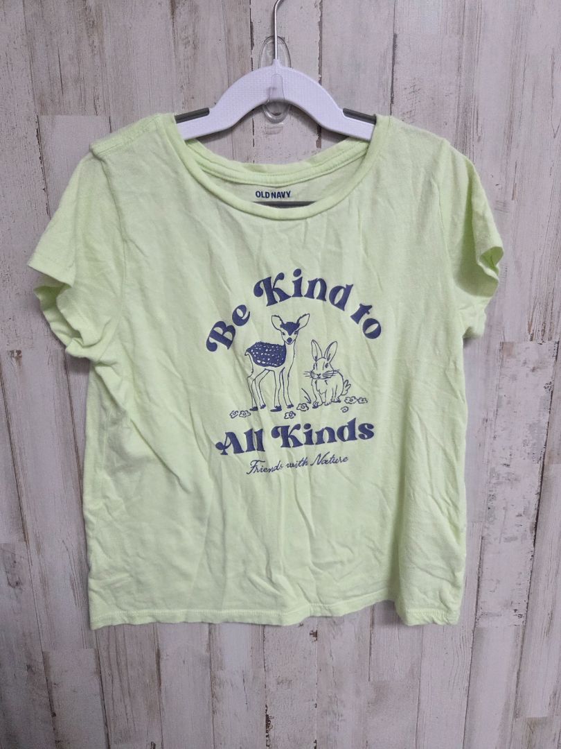 LIME OLD NAVY KIND TO ALL KINDS TEE, GIRL 10-12
