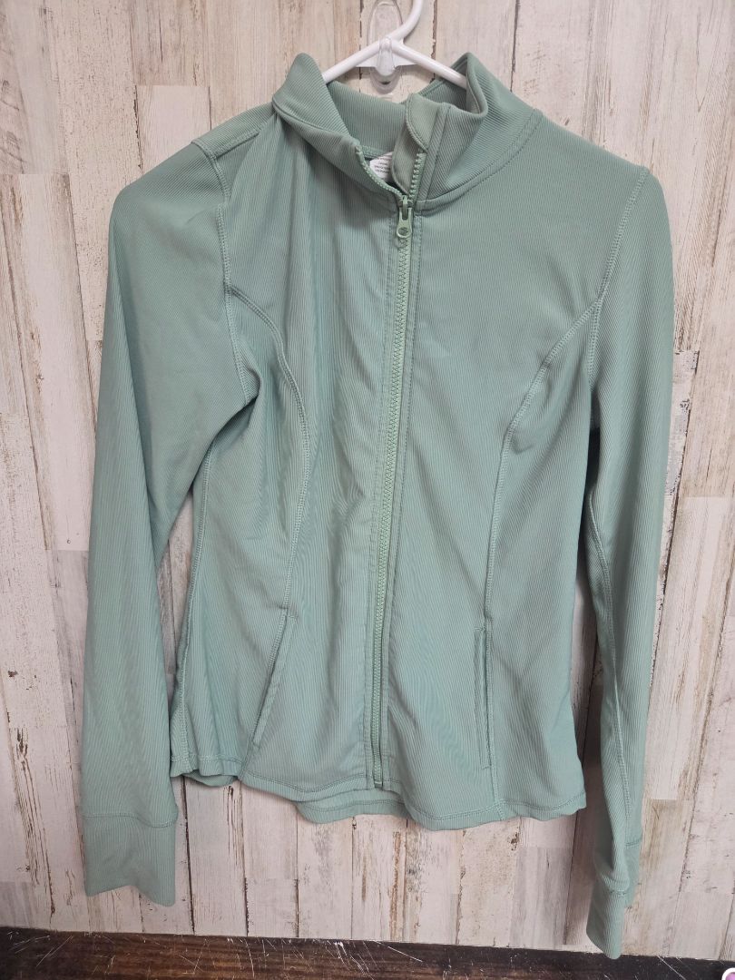 SAGE 90 DEGREE RIBBED ZIP JACKET, LADIES M