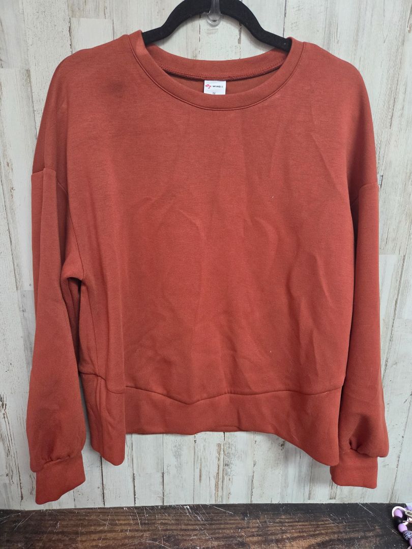 BURNT ORANGE WIHOLL SWEATSHIRT, LADIES M
