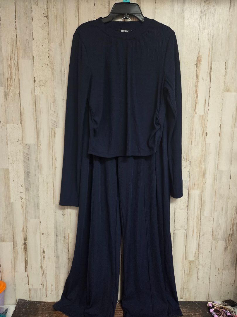 NAVY BTFFM RIBBED 2PC SET, LADIES M