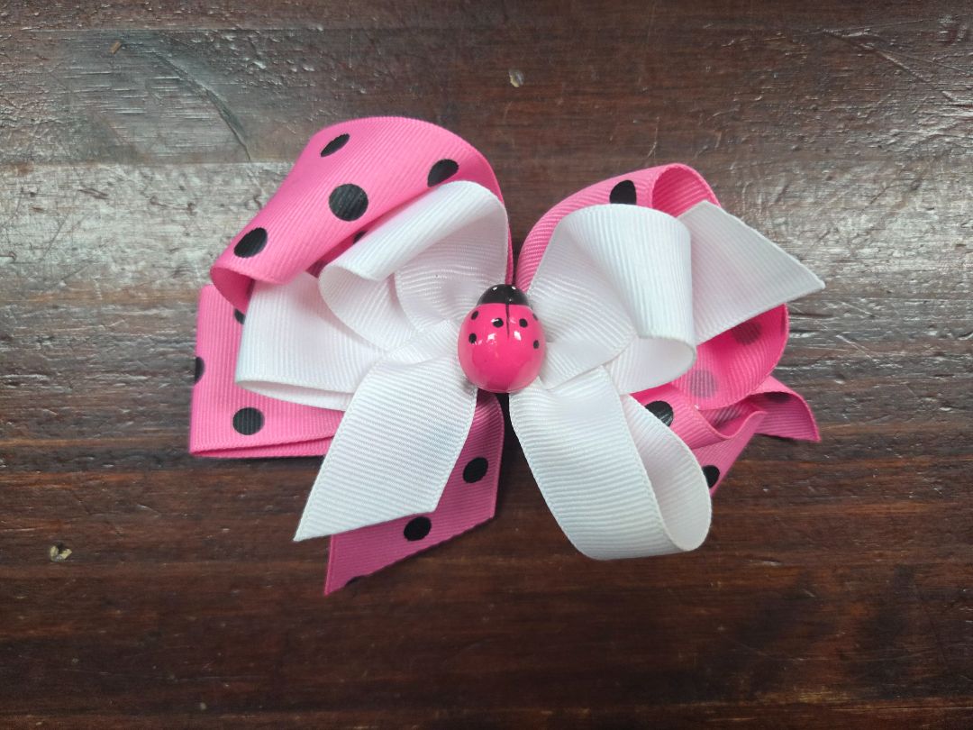 Ladybug dot bow