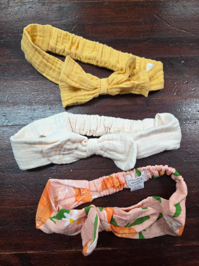 3pc Muslin headraps