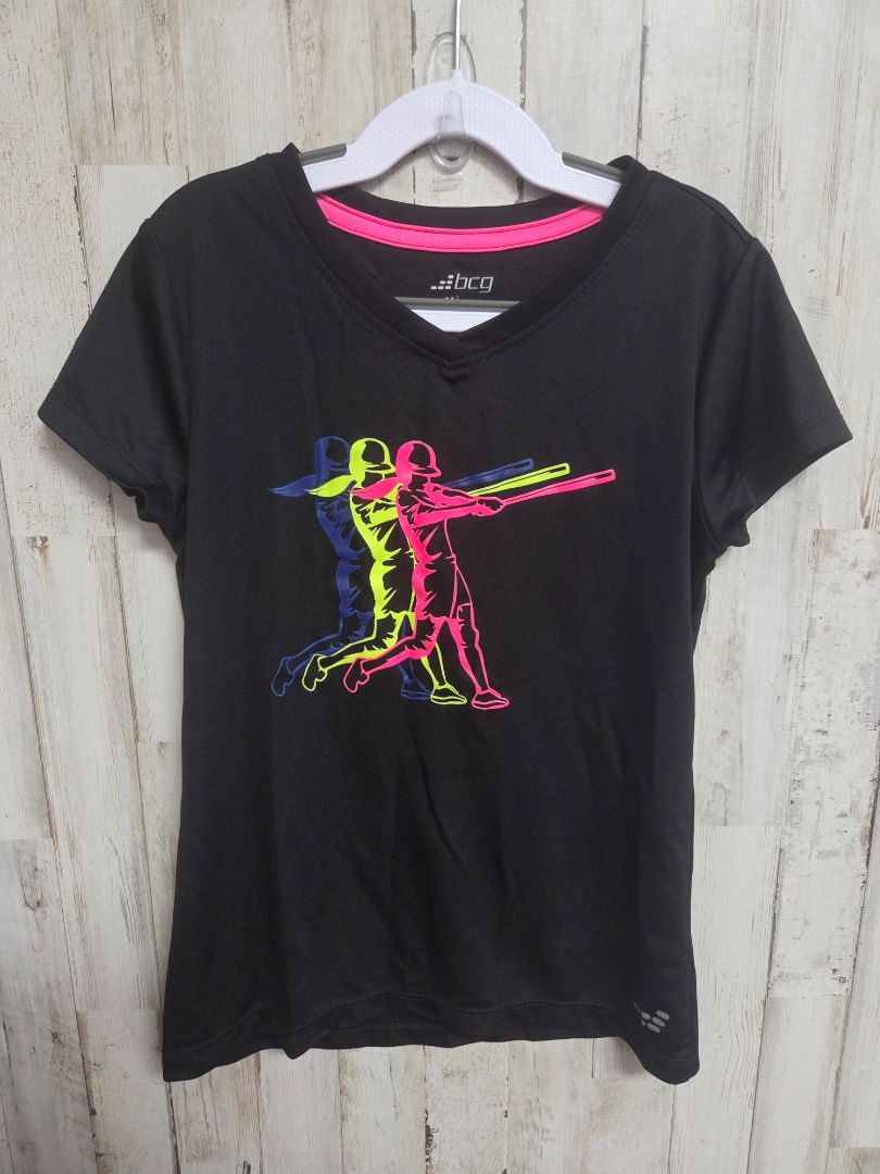 BLACK BCG BATTER TEE, GIRLS 8/10