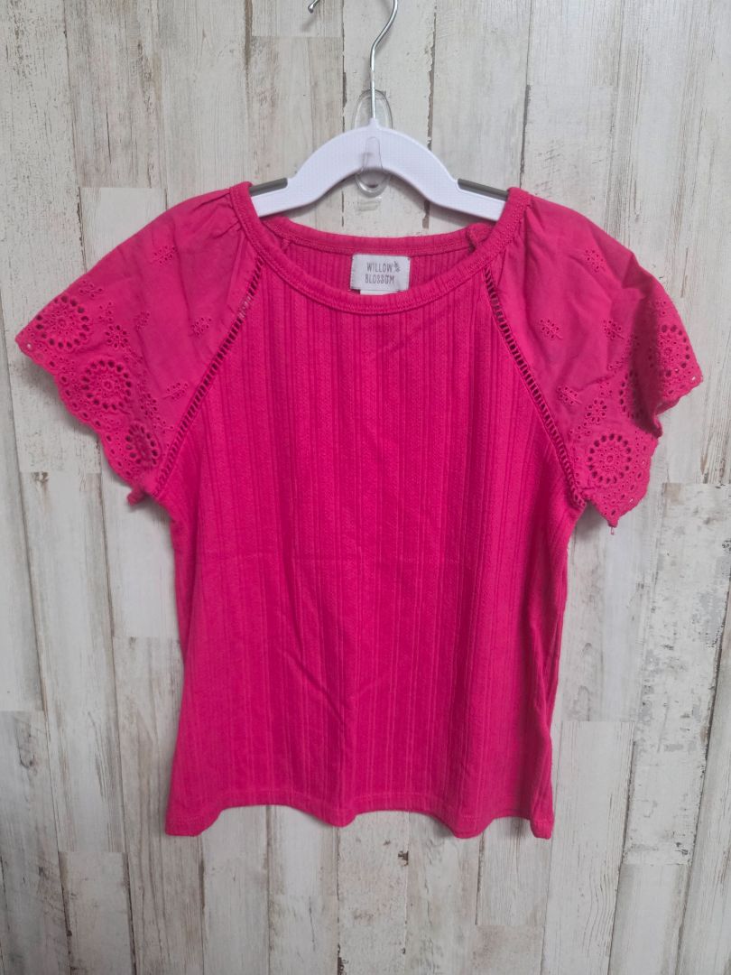 PINK WILLOW & BLOSSOM EYELIT TOP, GIRLS 8