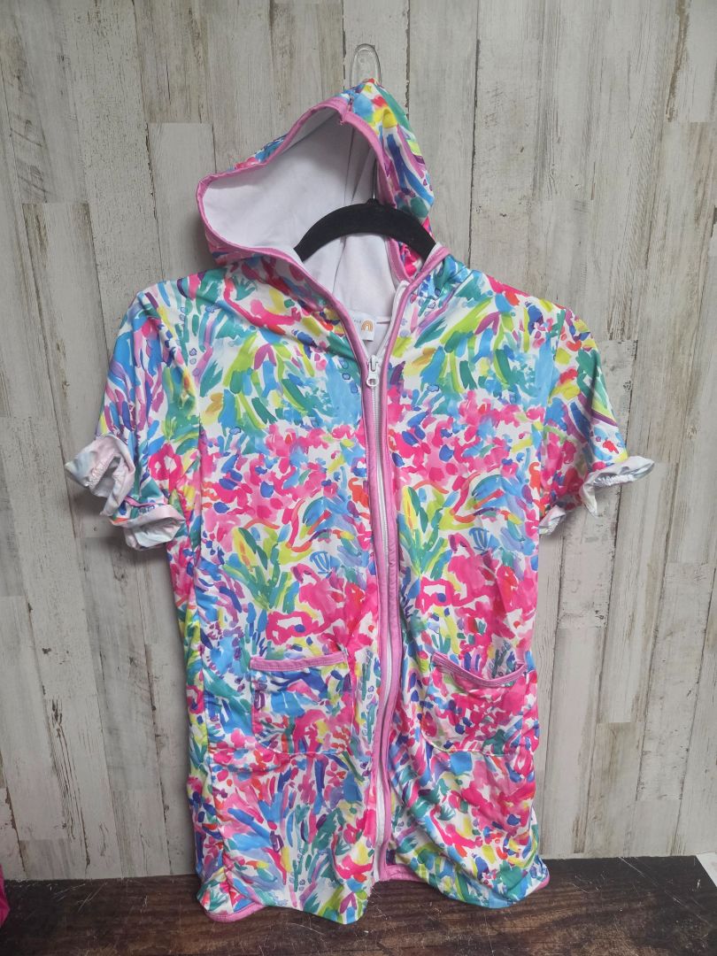 PINK ABBY & EVIE PRINTED SWIM COVER, GIRLS 10