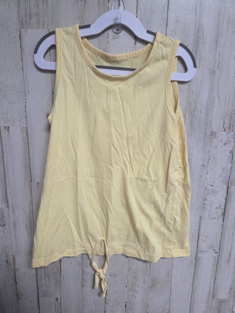 YELLOW CHILDRENS PLACE COTTON KNOT TANK, GIRLS 10/12