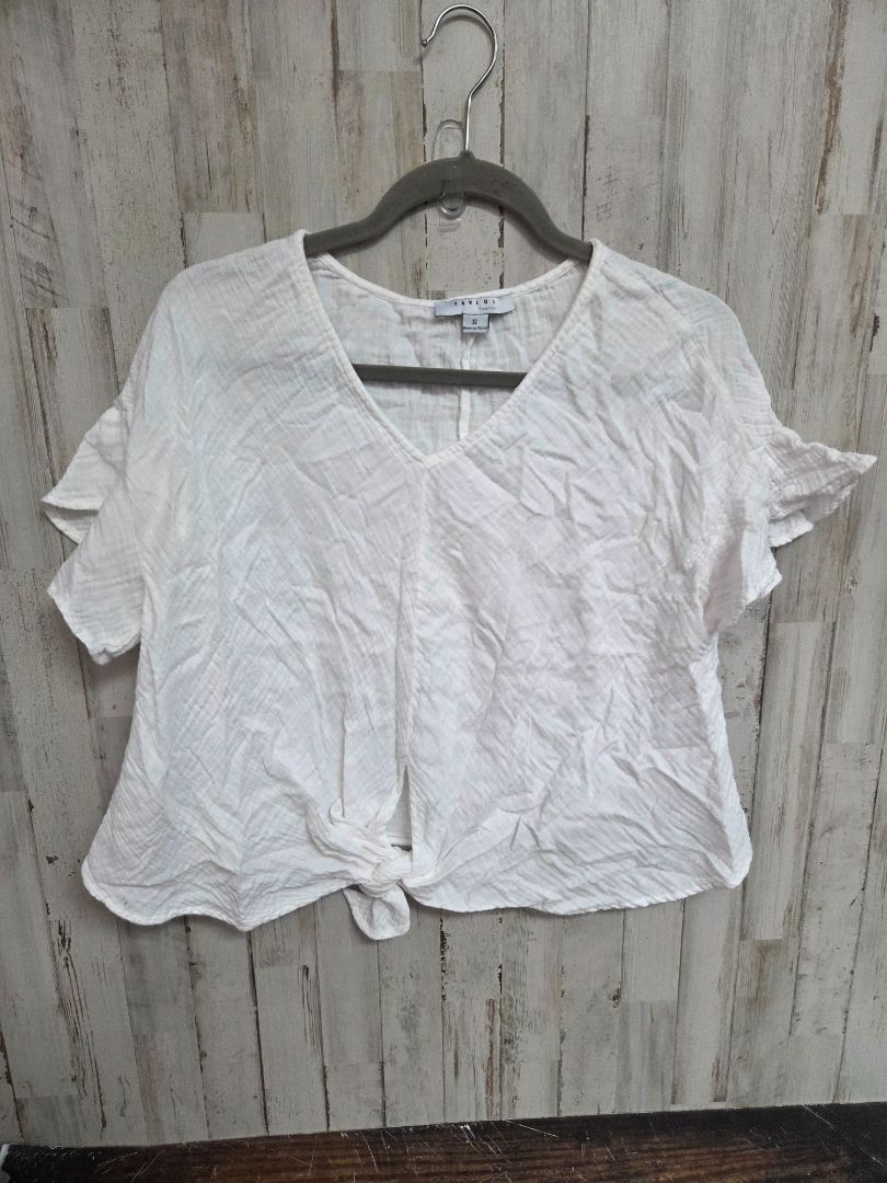 WHITE FAVLUX KNOTTED MUSLIN TOP, LADIES S