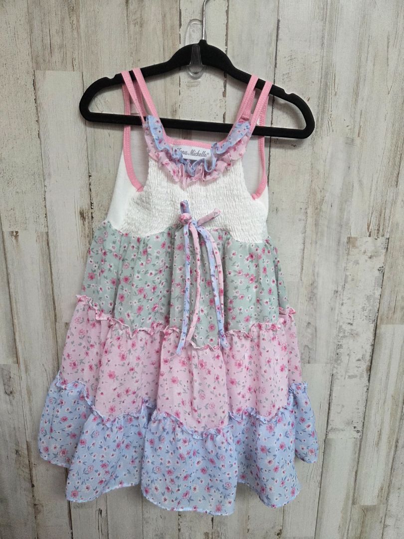 MULTI JONA MICHELLE FLORAL TIER DRESS, GIRL 3T
