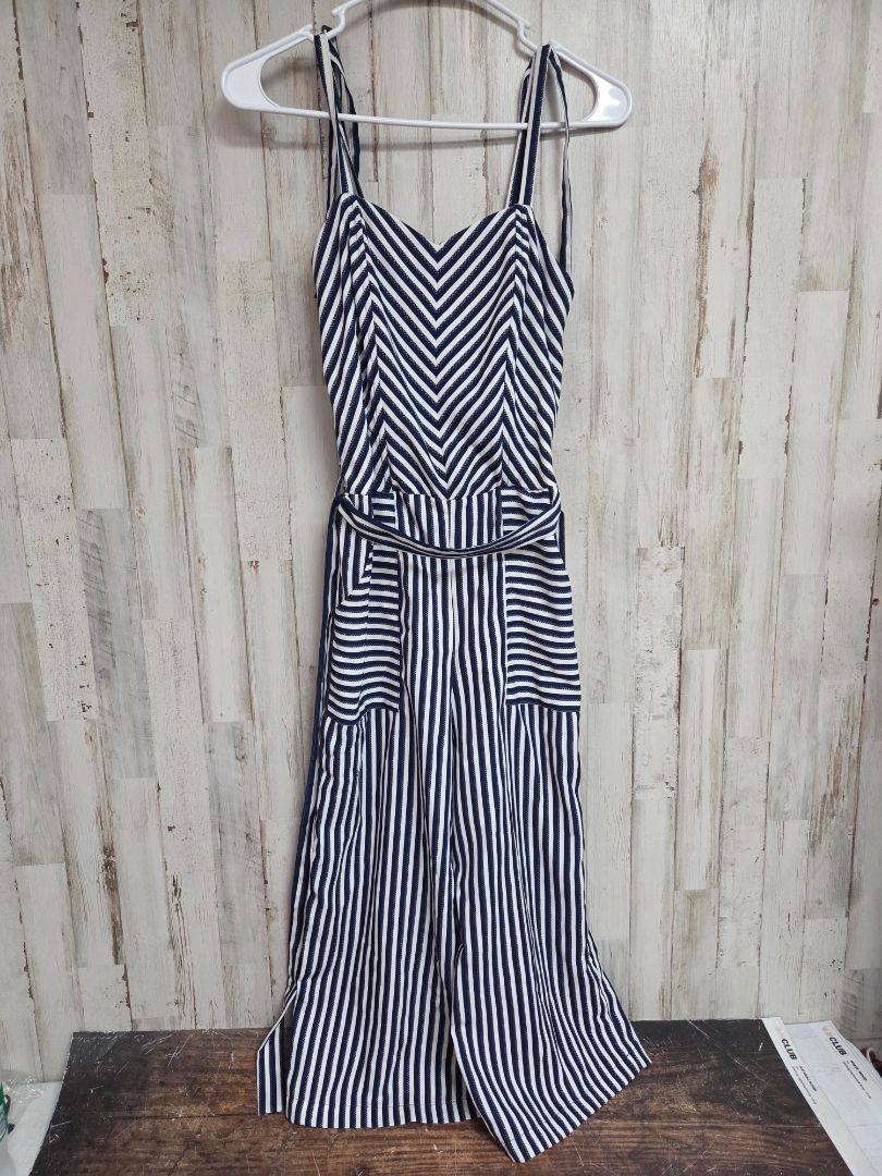NAVY/WHITE MONTEAU STRIPE JUMPER, LADIES XS