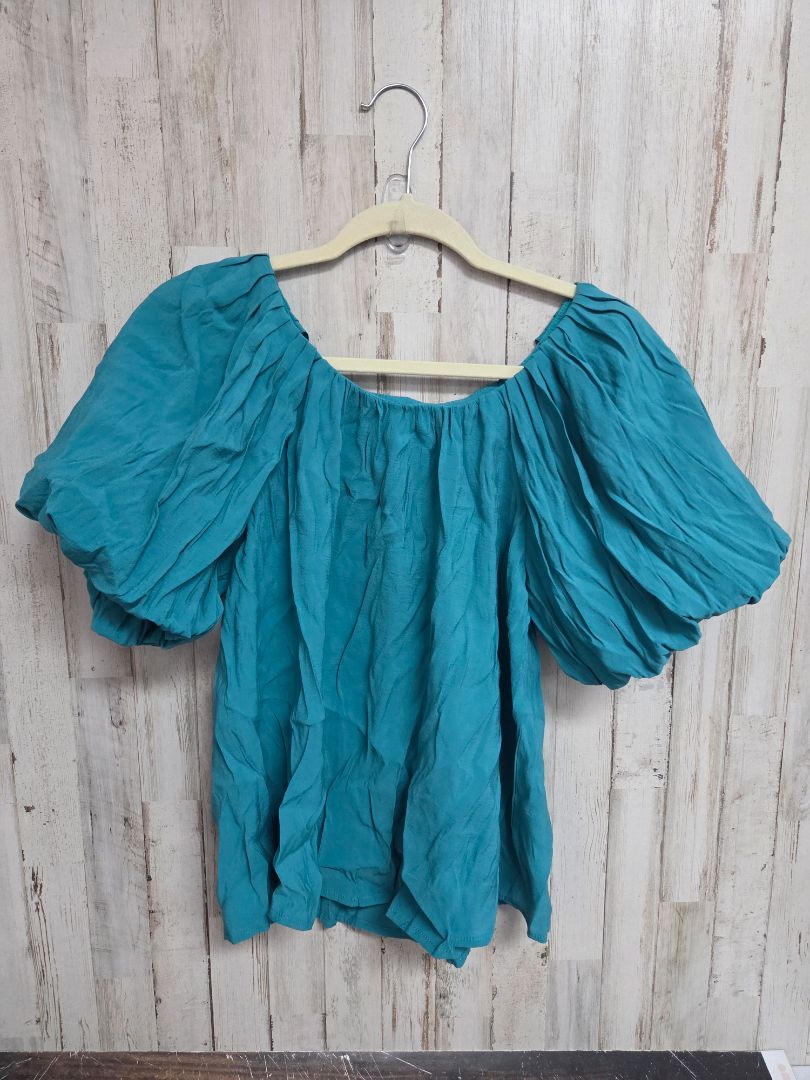 TEAL UMGEE PUFF SLEEVE TOP, LADIES S