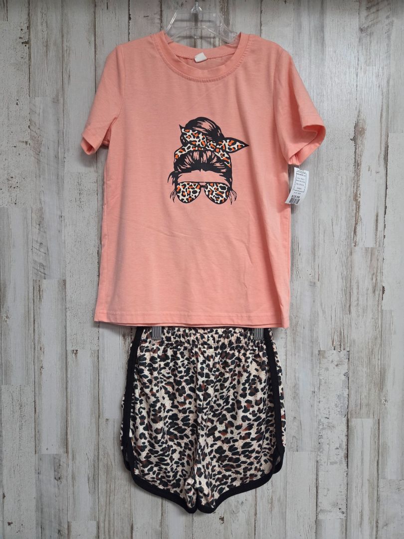 PEACH BOUTIQUE CHEETAH 2PC SET, GIRLS 6