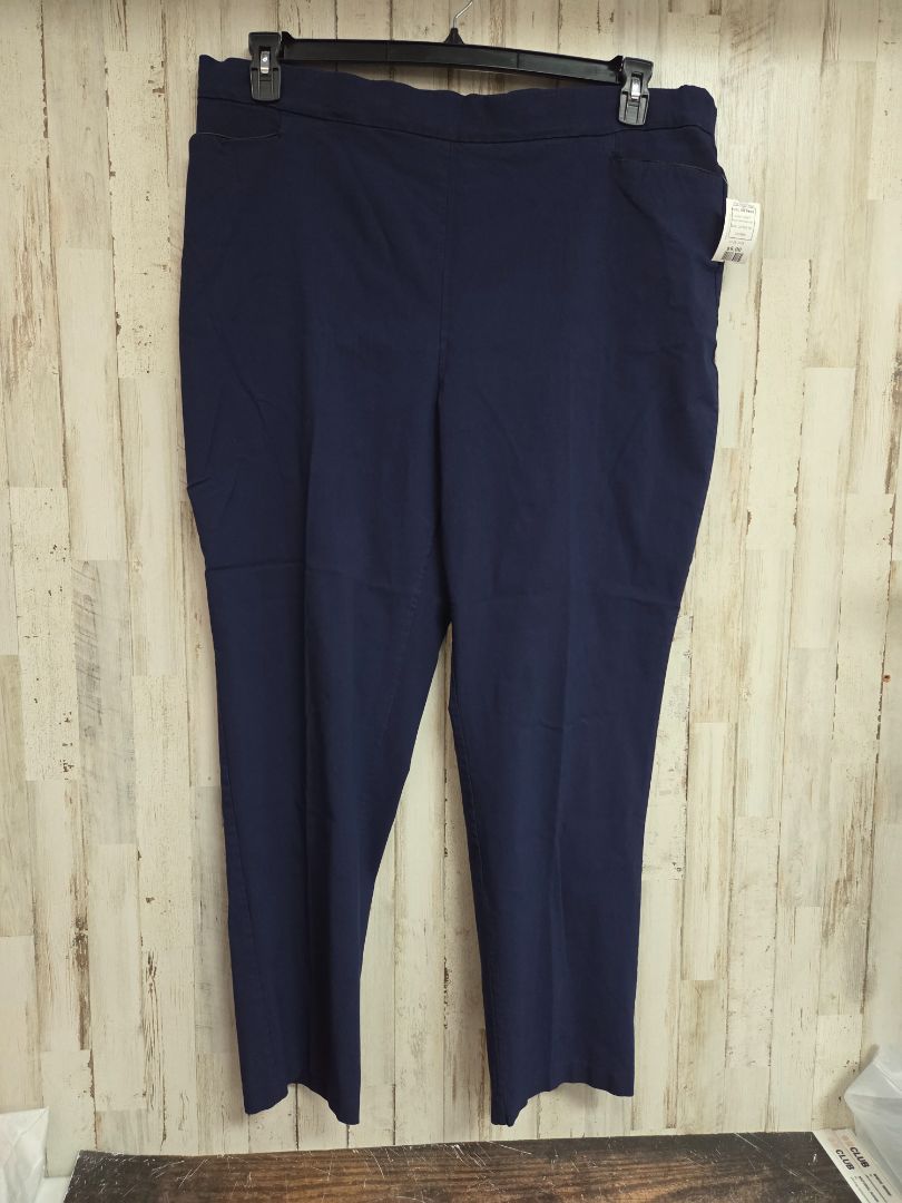 NAVY WORTHINGTON PULL ON PANT, LADIES 3X