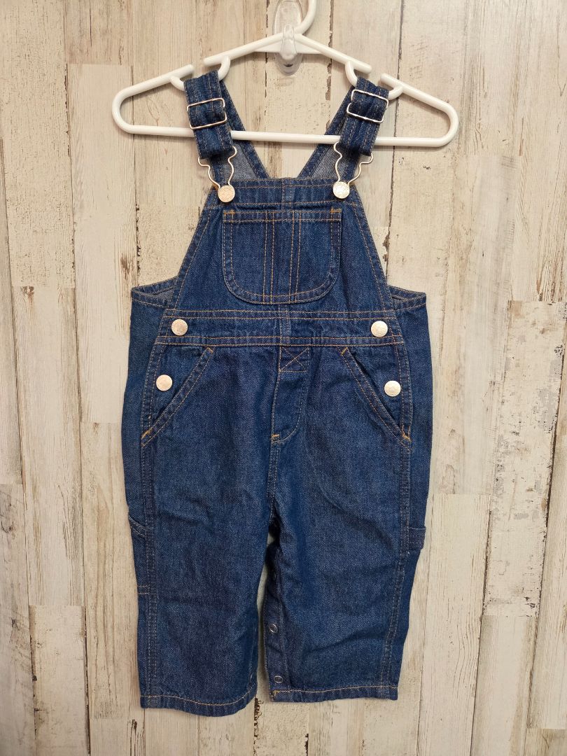 DENIM FADED GLORY NEW OVERALLS, BOY 6-9M