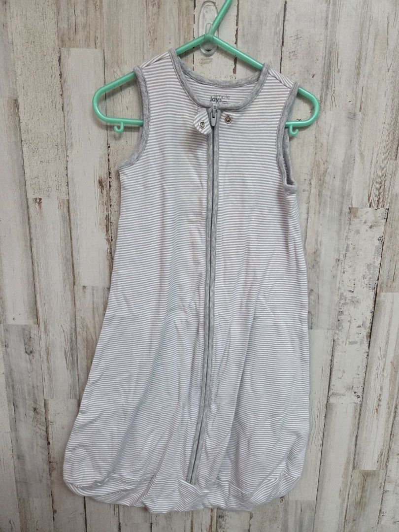 GREY SIMPLE JOYS STRIPED SLEEP SACK, BOYS 6-9M