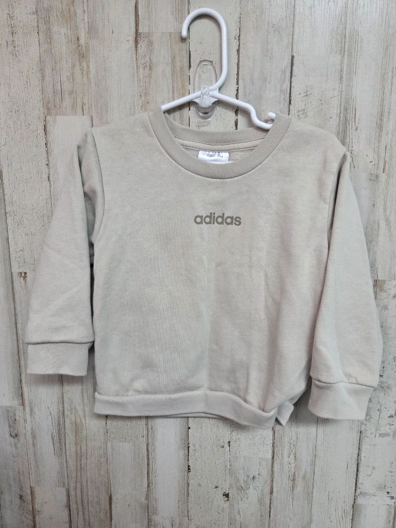 GREY ADIDAS LOGO PULLOVER, BOY 24M