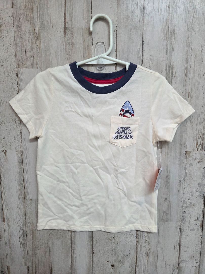 CREAM WONDER NATION NEW JAWSOME TEE, BOY 3T