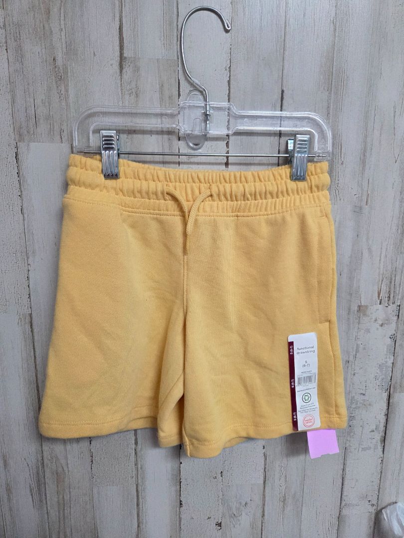 YELLOW WONDER NATION DRAWSTRING SHORT, BOYS 6/7
