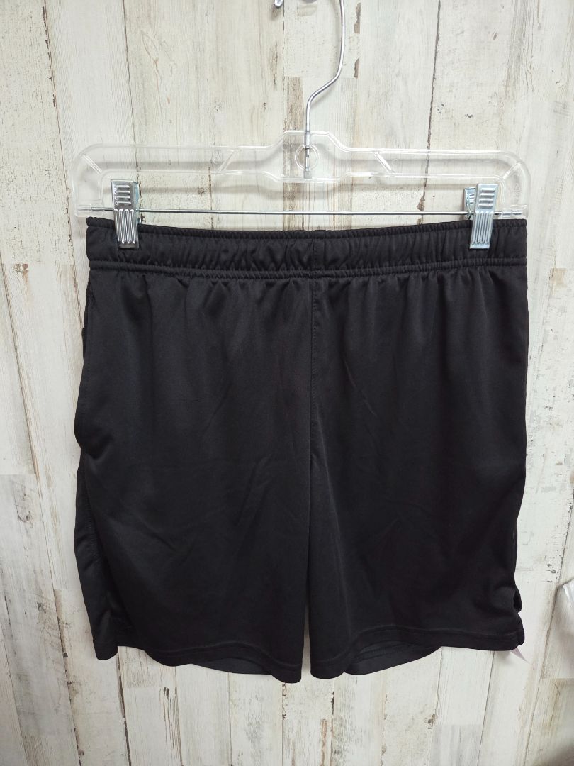 BLACK ATHLETIC WORKS DRI FIT SHORTS, BOYS 10/12