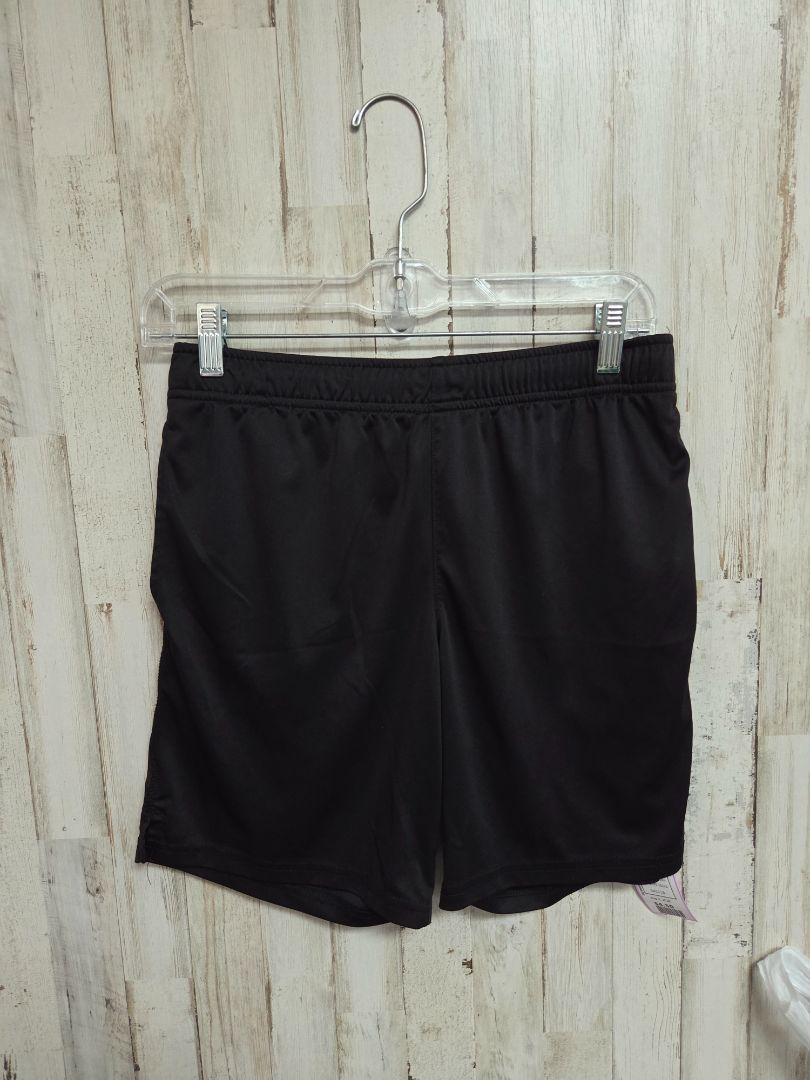 BLACK ATHLETIC WORKS DRI FIT SHORTS, BOYS 10/12