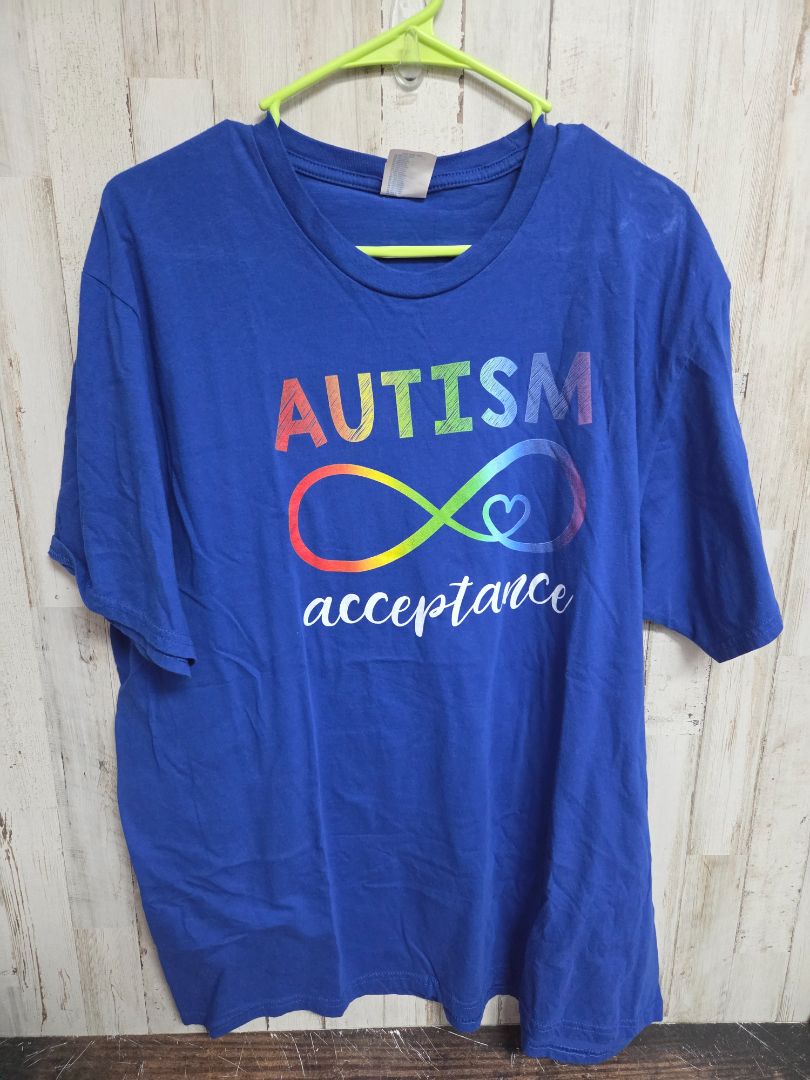 BLUE PORT & COMPANY AUTISM ACCEPTANCE TEE, LADIES XL