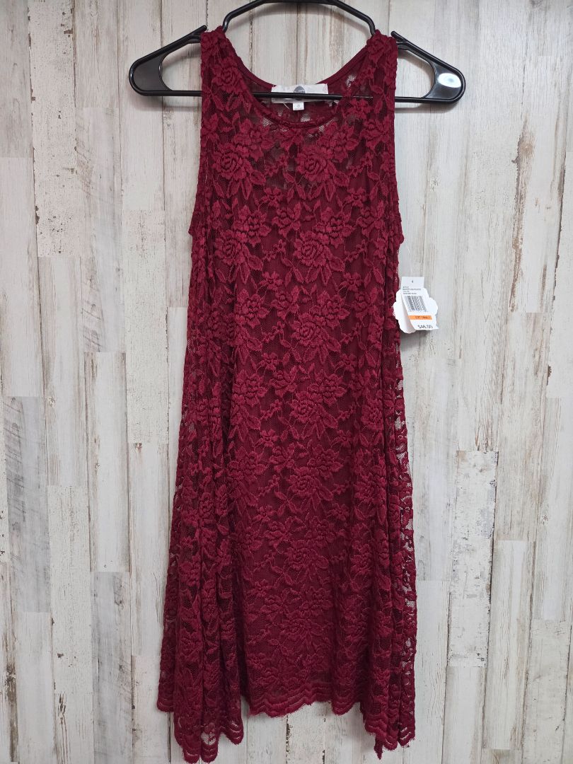 BURGUNDY WF NEW LACE DRESS, LADIES S