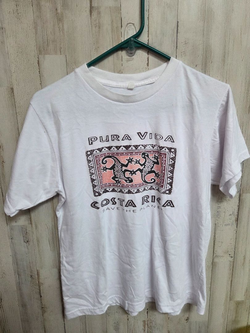 WHITE PURA VIDA TEE, LADIES M