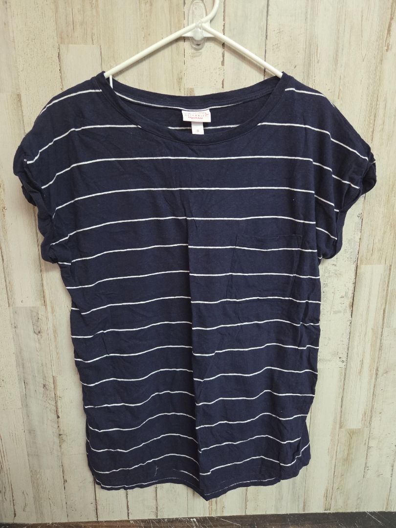 NAVY ISABEL STRIPE MATERNITY TOP, LADIES S