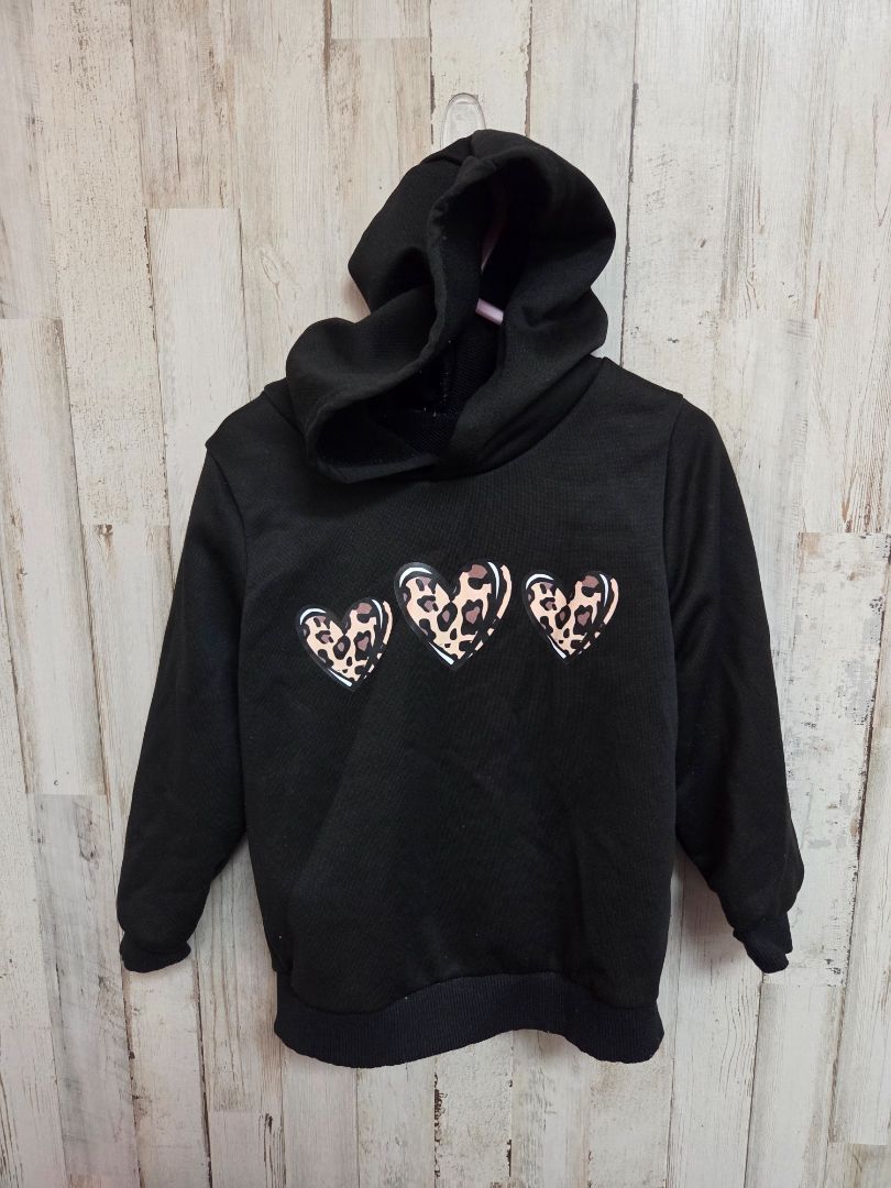 BLACK SHEIN HEART HOODIE, GIRLS 5