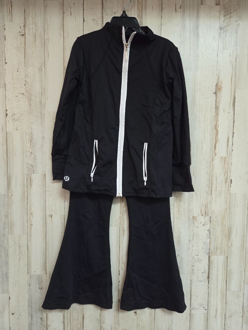 BLACK LULU DUPE ATHLETIC TWO PIECE SET, GIRLS 6