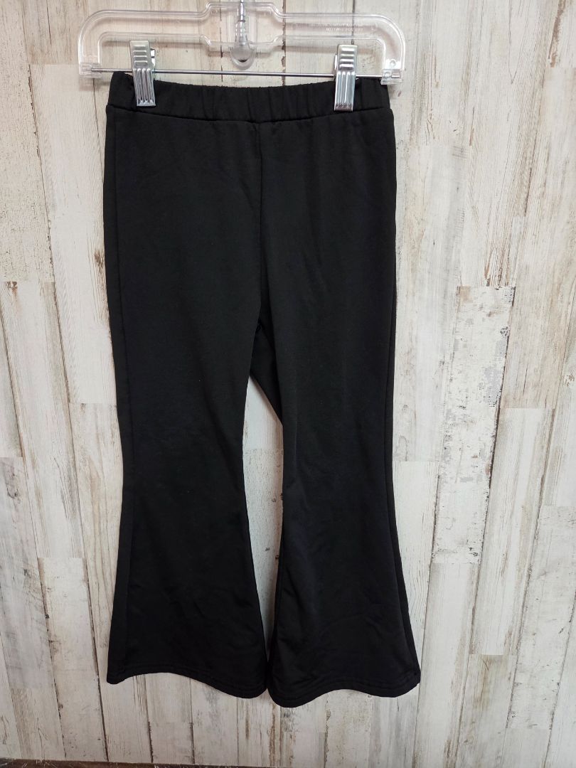 BLACK SHEIN FLARE PULL ON PANTS, GIRLS 7