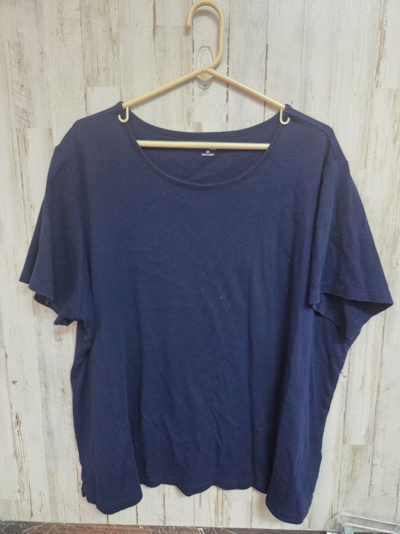 NAVY KIM ROGERS BASIC TEE, LADIES 3X