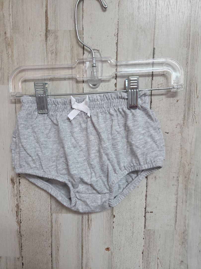 GREY CAT & JACK RUFFLE BLOOMERS, GIRL 6-9M