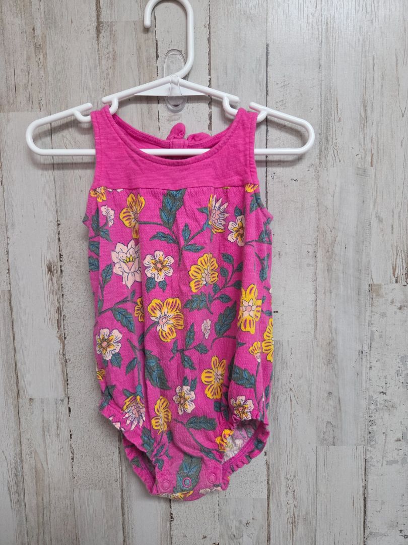 PINK CARTERS FLORAL BUBBLE, GIRL 12M