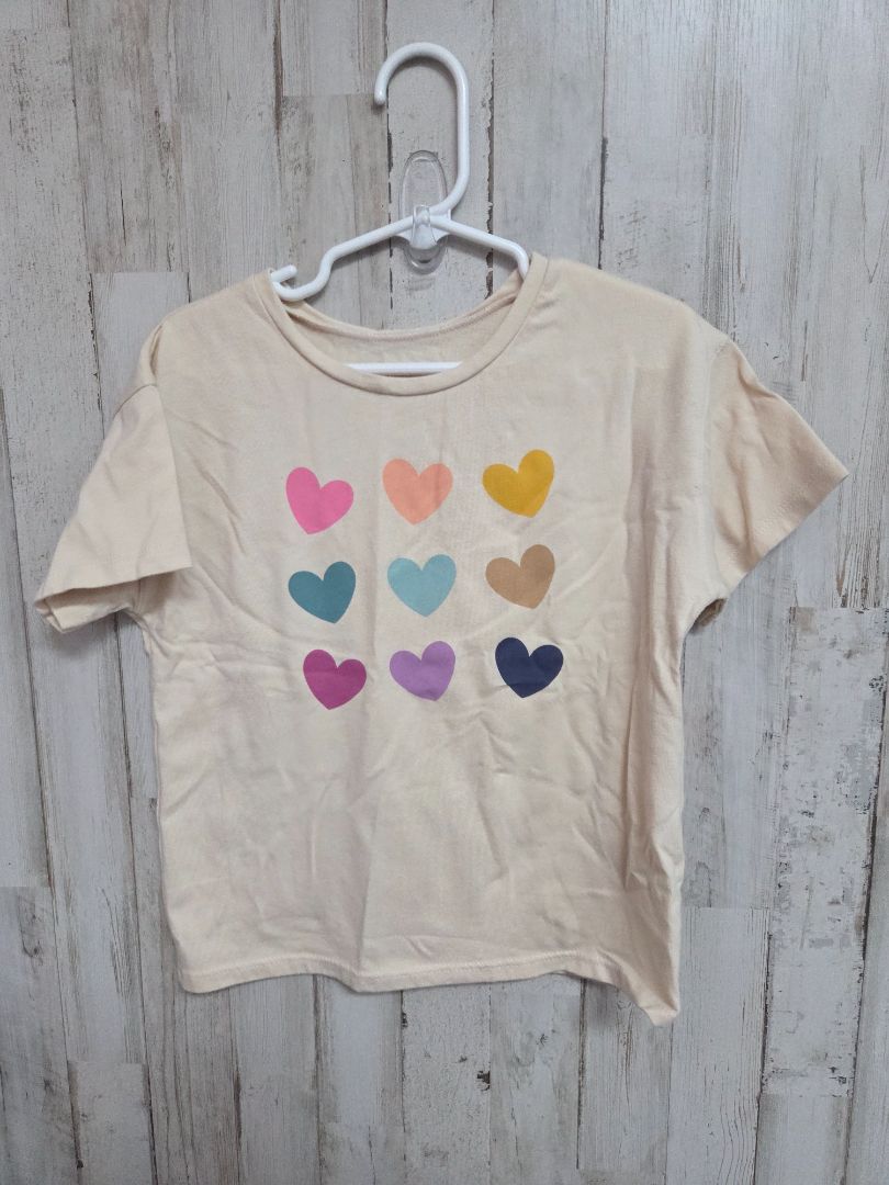 KHAKI GARANIMALS HEART TEE, GIRL 5T