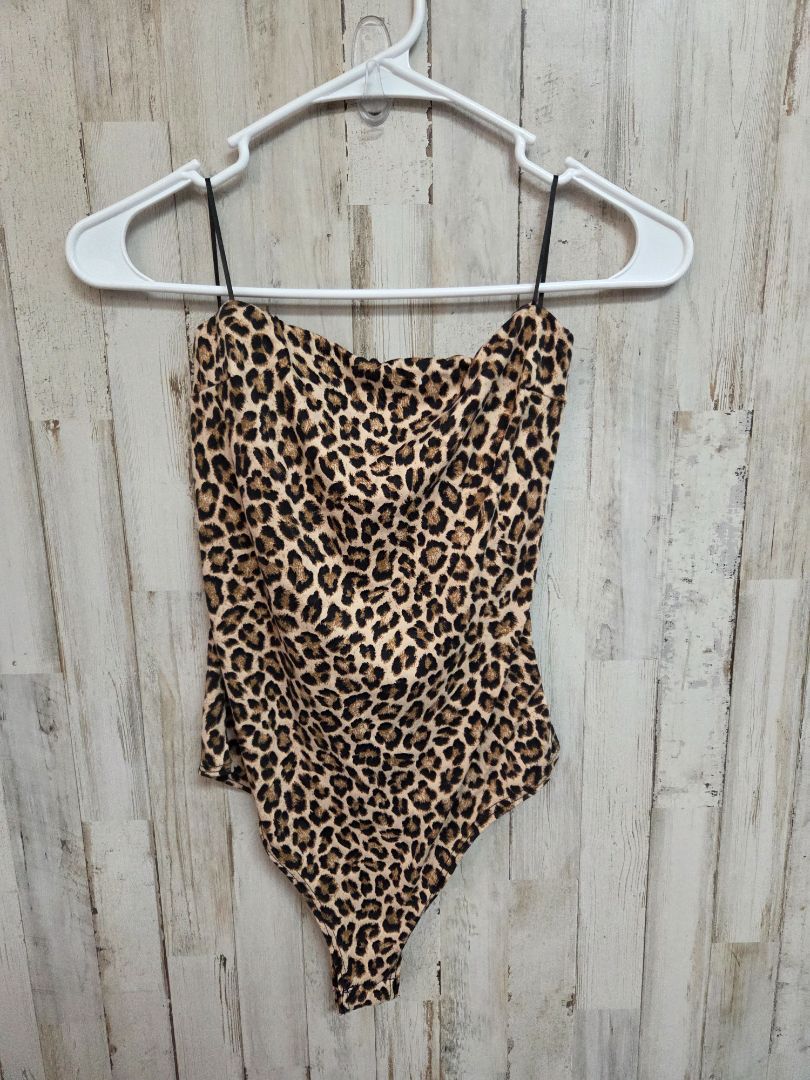 brown live in the moment cheetah bodysuit, LADIES M