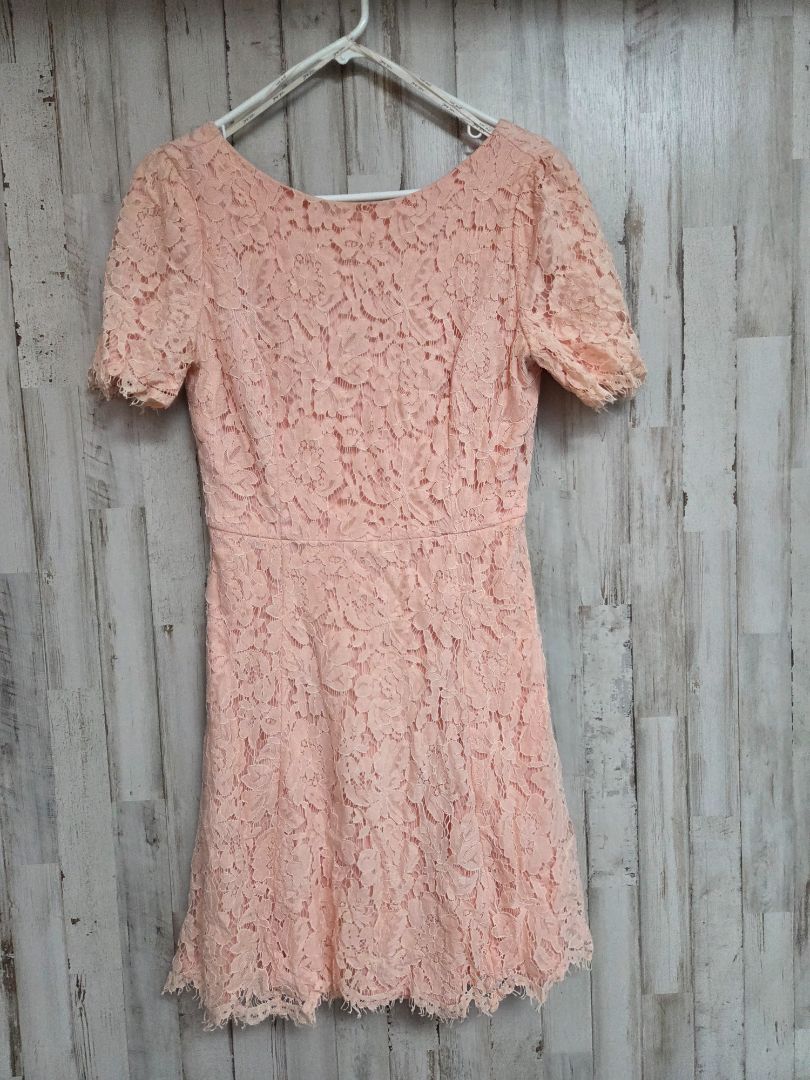 peach nikibiki lace dress, LADIES M