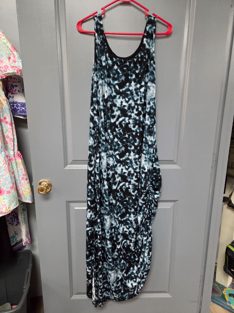 black/blue soma dyed dress, LADIES L