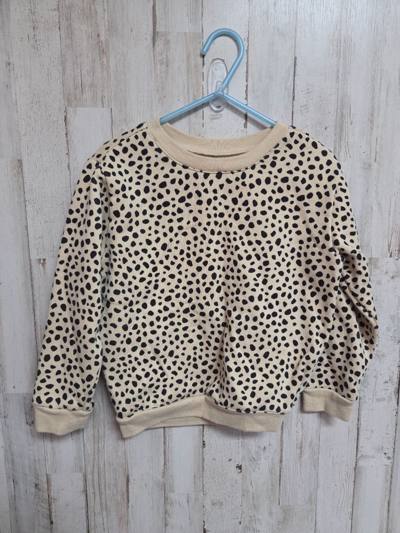 tan garanimals spotted pullover, girls 4t