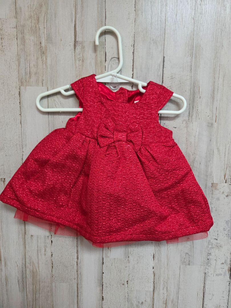RED CAT & JACK NEW SPARKLE DRESS, GIRL 0-3M