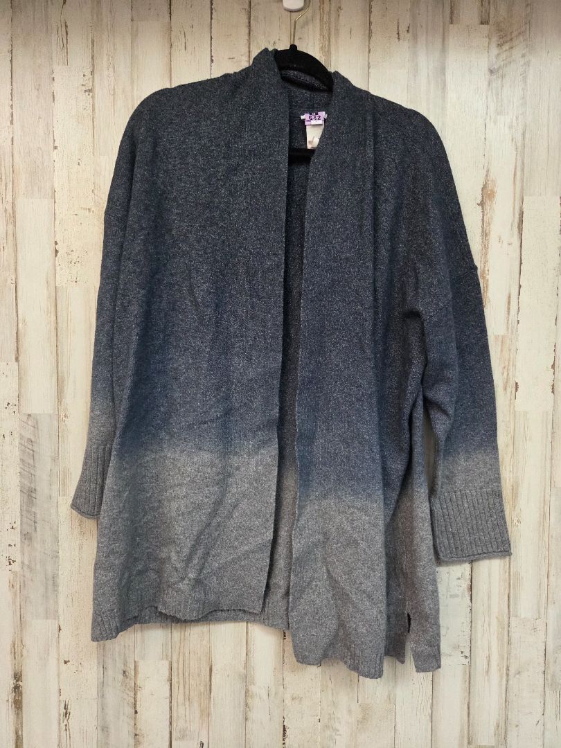 blue/grey pure jill open ombre cardigan, LADIES XL
