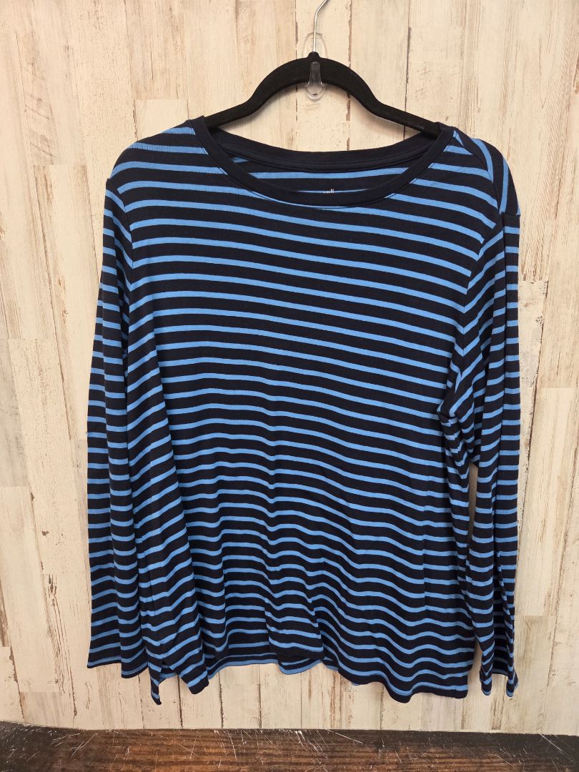 blue j jill striped longsleeve tee, LADIES XL