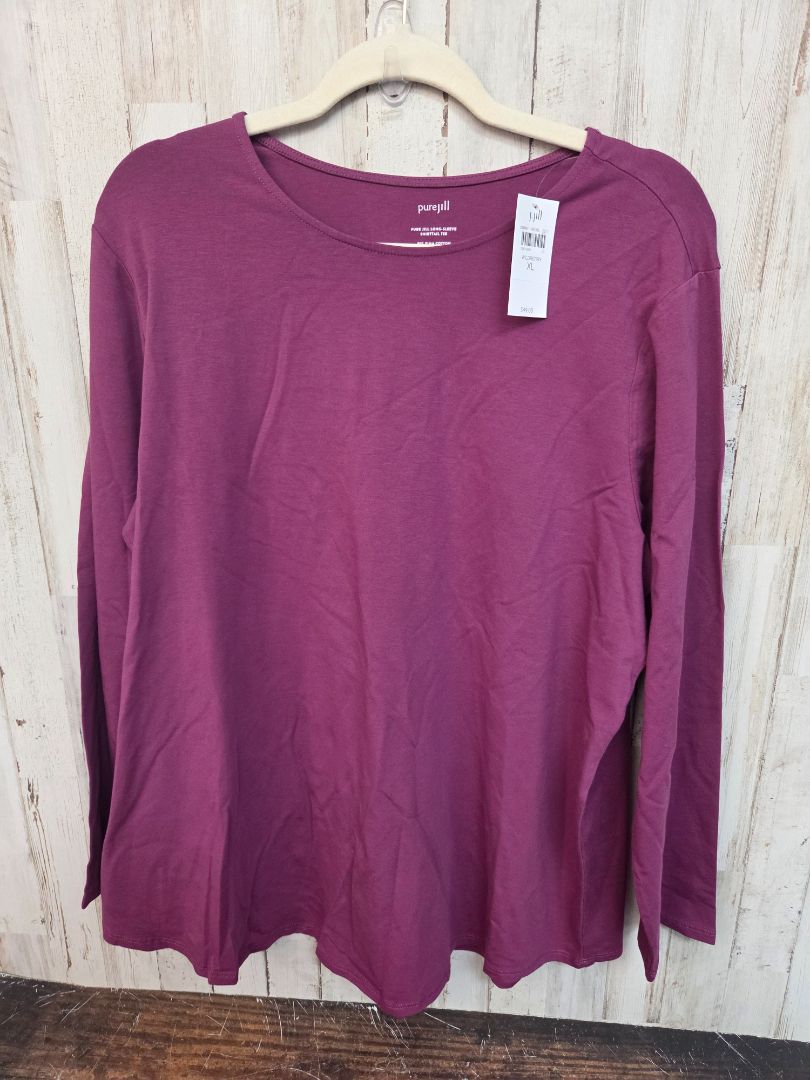 purple pure jill NEW longsleeve tee, LADIES XL