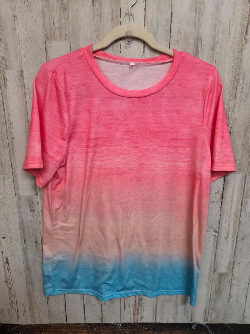 PINK/BLUE OMBRE TEE, LADIES M