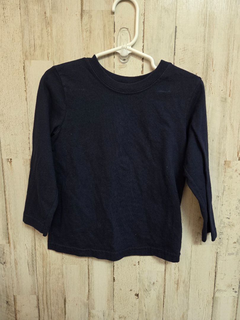 NAVY GARANIMALS LONGSLEEVE TEE, BOY 2T