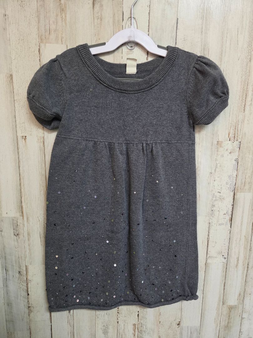grey old navy knit sequin dress, girl 6-7