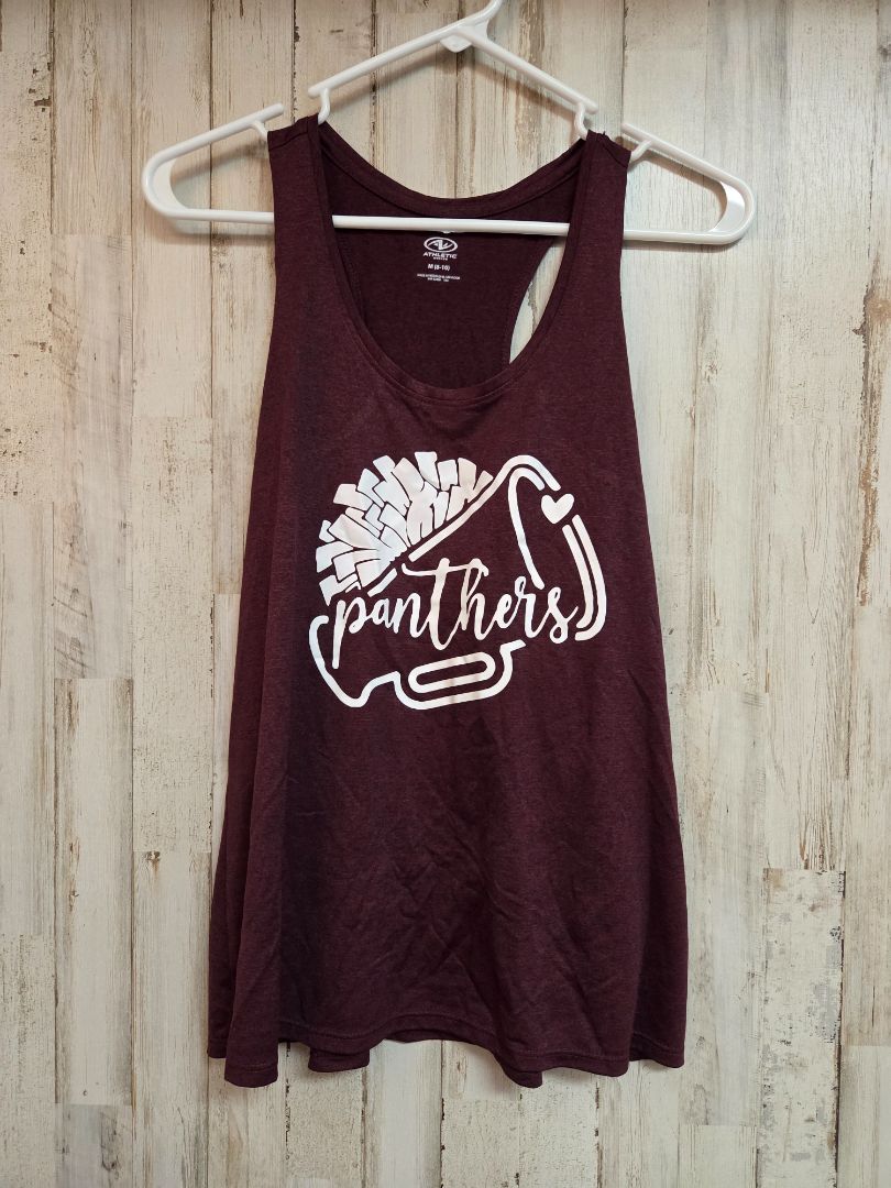 MAROON ATHLETIC WORKS PANTHERS CHEER TANK, LADIES M
