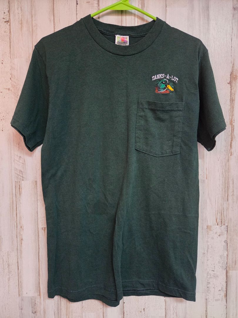 GREEN FRUIT OF THE LOOM TANKS A LOT TEE, LADIES M