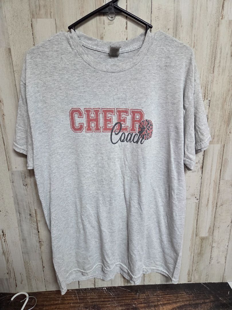 GREY GILDAN CHEER COACH TEE, LADIES L