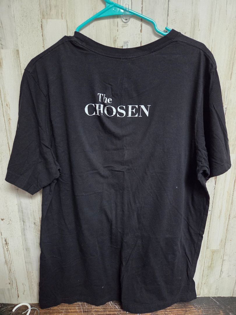 BLACK BELLA CANVAS COME & SEE TEE, LADIES XL