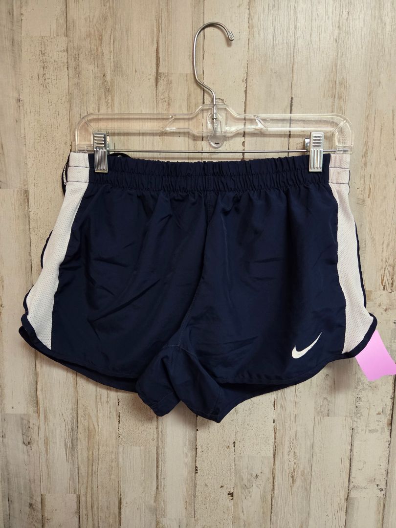 NAVY NIKE ATHLETIC SHORTS, LADIES M